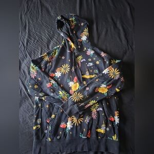 Nike Black Floral Graphic Hoodie - Men's Sweater